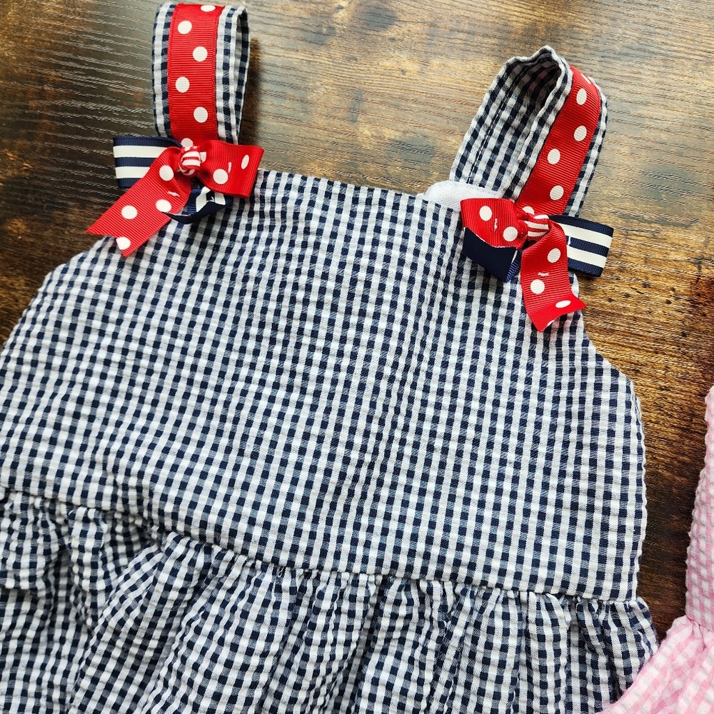Counting Daisies Girls Seersucker Dress Bundle - Picture 3 of 9